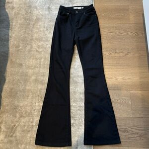 Subdued Flared Black Jeans
